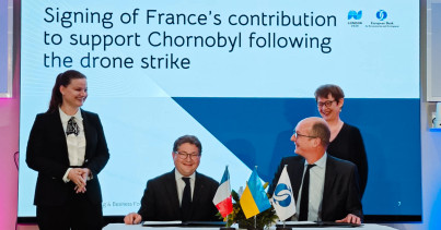 Франція внесла на рахунок Чорнобильського фонду ЄБРР 10 млн євро для відновлення захисного укриття над саркофагом ЧАЕС