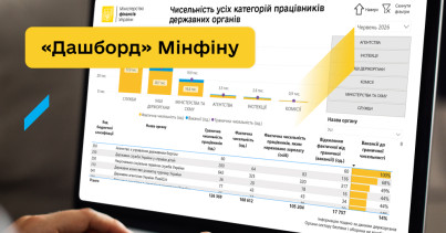 Мінфін оновив «дашборд» про оплату праці та чисельність працівників державних органів за червень 2026 року